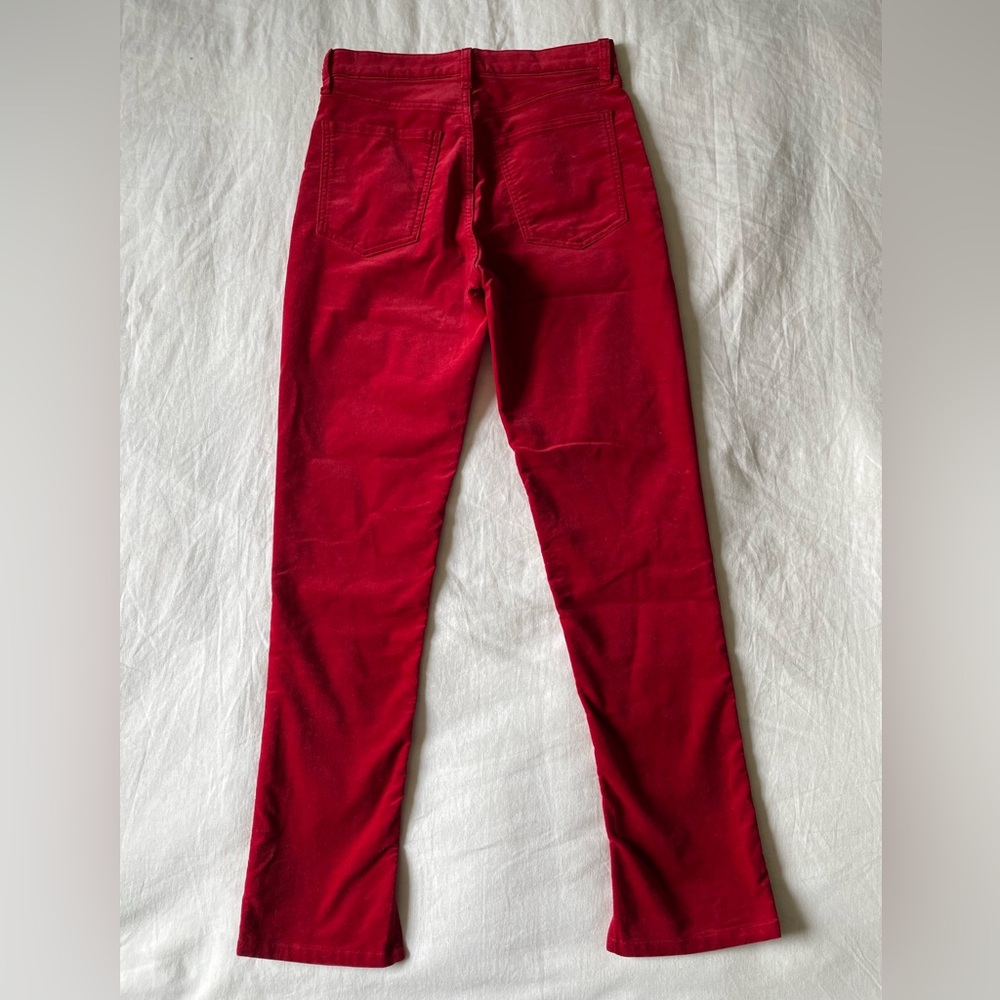 Banana Republic Red Velvet Slim Pants - Picture 2 of 7